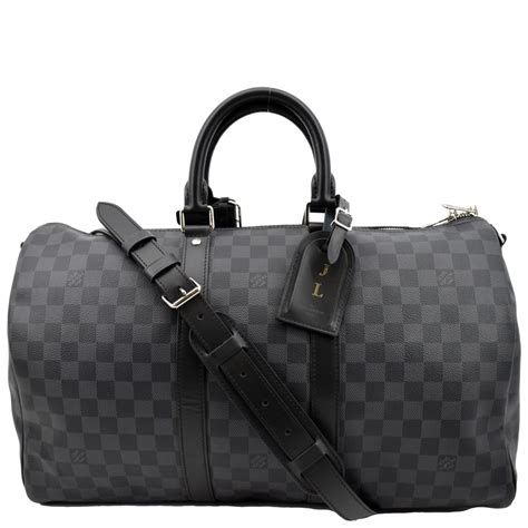 louis vuitton keepall black|louis vuitton keepall bandouliere.